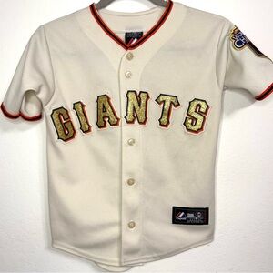 Rare GOLD Custom San Francisco Giants Lincecum Youth 2010 World Jersey Majestic
